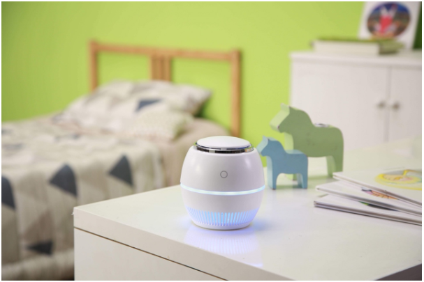 Một chiếc máy lọc nhỏ xinh công suất nhỏ phù hợp phòng ngủ
