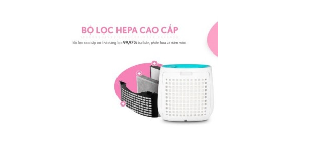 Thiết kế tông màu xanh trắng của Sharp cực trẻ trung